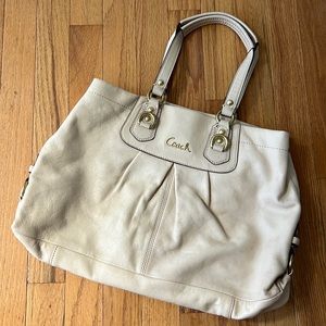 Coach Tan Leather Shoulder Bag